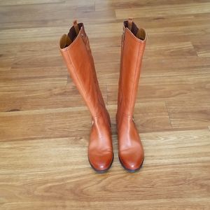 NWOT - NATURALIZER JOANNA CAMELOT WIDE SHAFT KNEE HIGH BOOTS - Cognac/ Camel